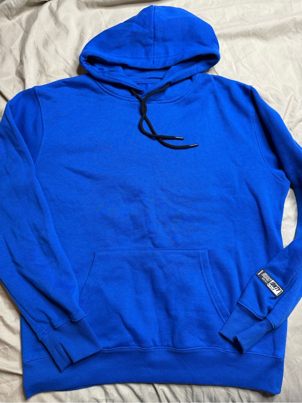 Urban Identity Men's Blue Pullover Hoodie Casual Sweatshirt Small